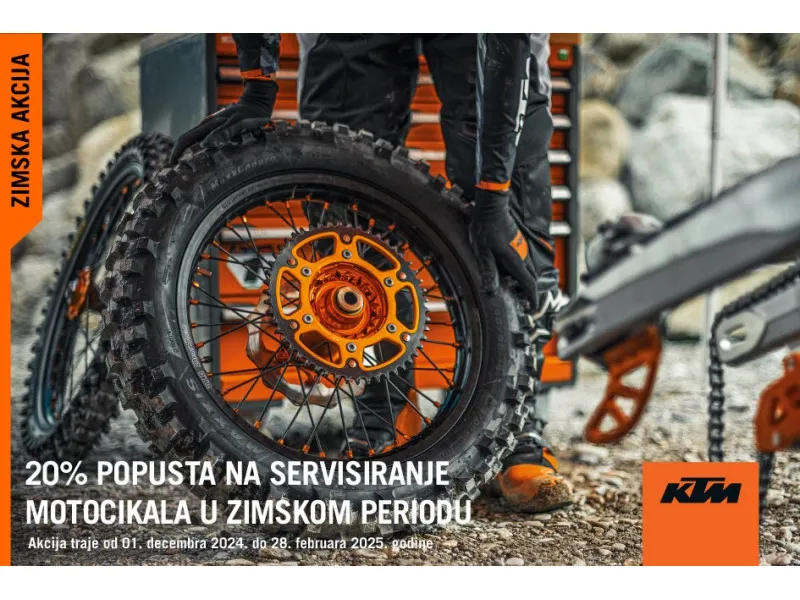 ZIMSKA SERVISNA AKCIJA ZA KTM MOTOCIKLE